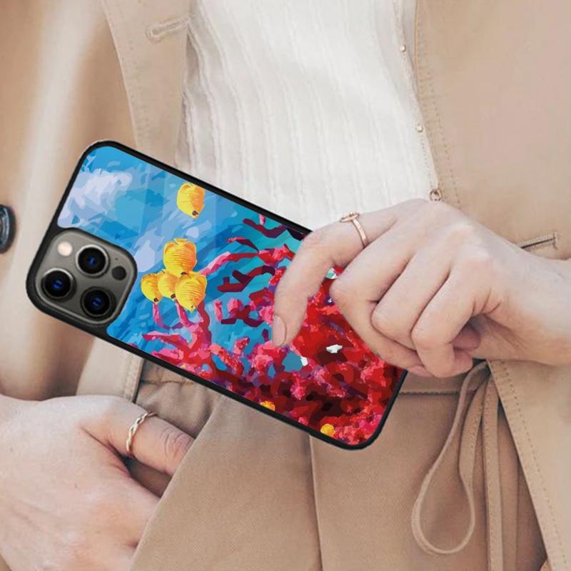 Fish Marine Life Magnetic Phone Case For APPLE iPhone 17 Air 16 14 13 12 Pro Max 15 Plus Wireless Charge With MagSafe Cover