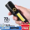 1-6PCS Mini LED Flashlight COB+XPE Portable Flashlight Camping Light Focus Light Torch Outdoor Waterproof Emergency Pocket Light