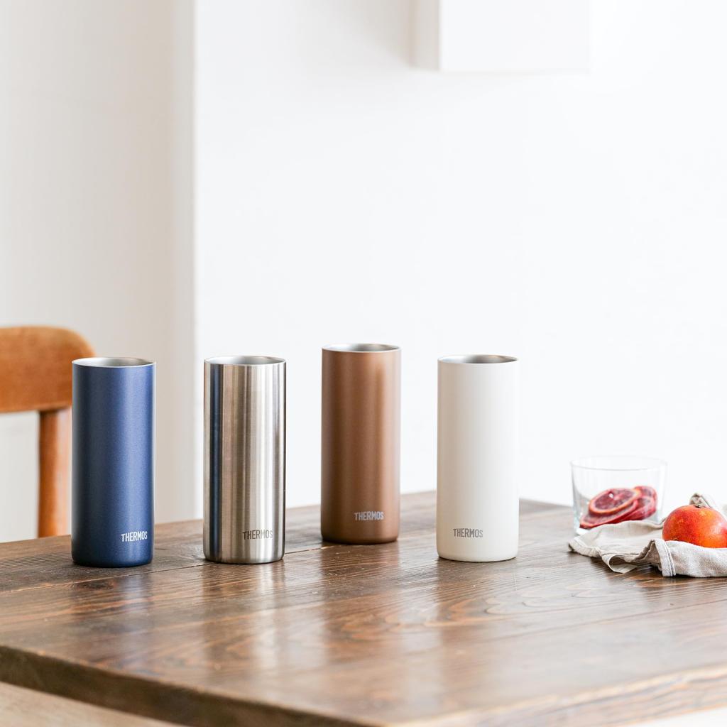 Thermos Vakuumisolierter Becher, 420ml, Stone White, JDW-420C STW [Leichtgewichtsmodell]