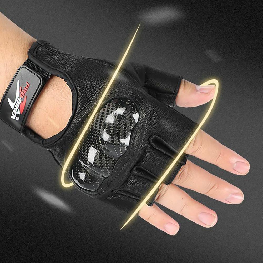 Guanti da moto da uomo, mezze dita, touchscreen, BMX, ATV, MTB, motocross, guida, ciclismo, motociclista, moto, corsa