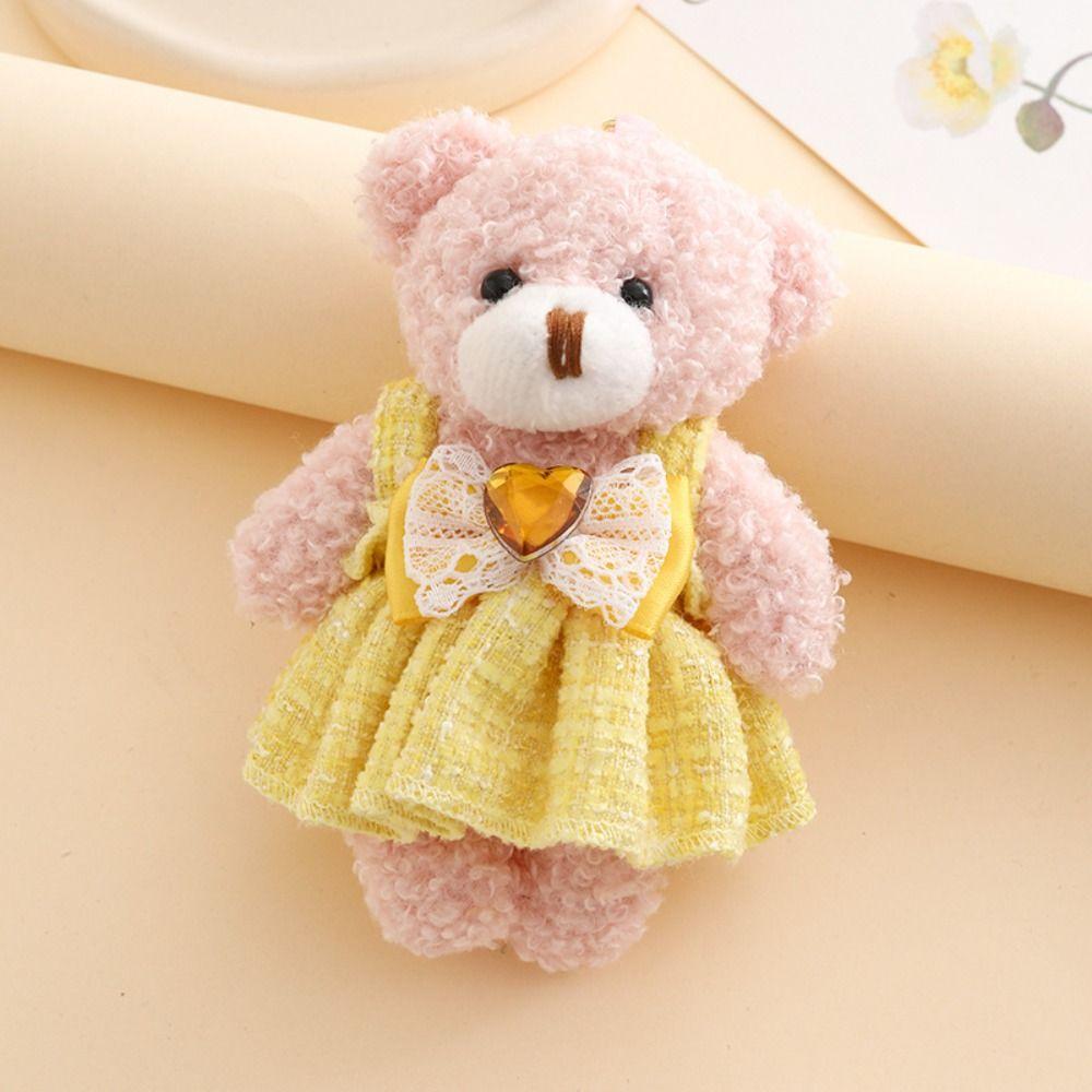 PP Cotton Bear Plush Pendant Stuffed Animal Bear Plush Toy Backpack Decoration