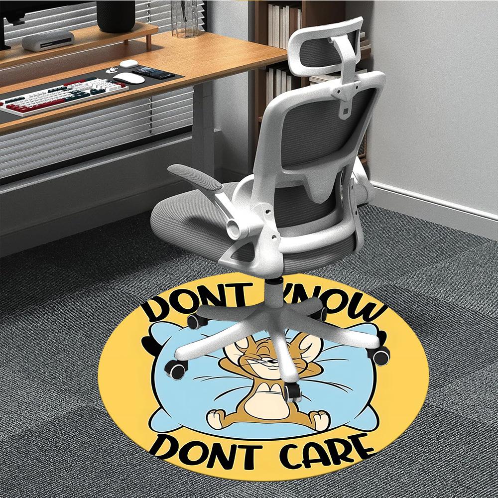 

1pc Tom Jerry Office Round Area Rug,Bedroom Living Room Home Decor, Room Deco a1016103 80cm by 80cm