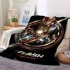 1pc The Flash Blanket Lightweight Flannel Throw For Sofa, Bed, Travel, Livingroom, Office, Couch, Chair, And Bed