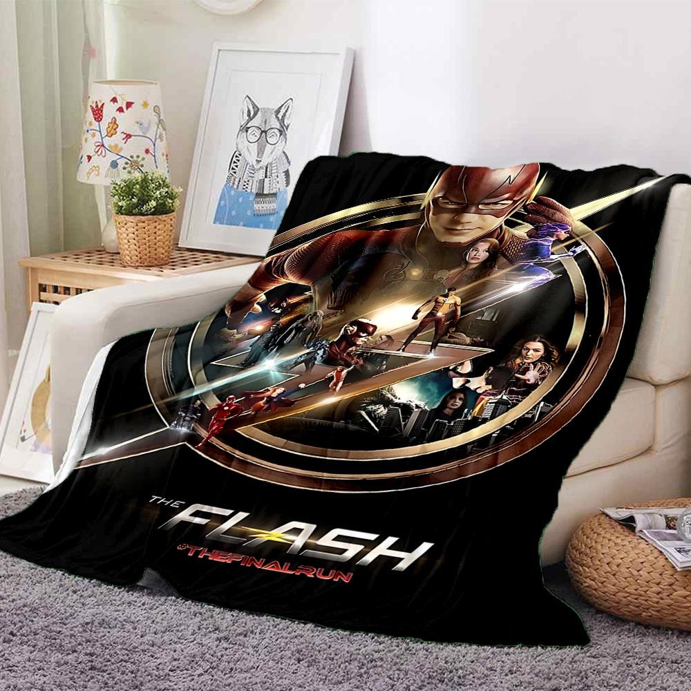 1pc The Flash Blanket Lightweight Flannel Throw For Sofa, Bed, Travel, Livingroom, Office, Couch, Chair, And Bed