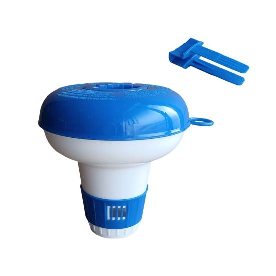 Pool Dispenser Chlorine Dispenser with Clip Bromine Tablet Dispenser Pool Chlorine Floater with Flow Vents Balanced Chemical Dispenser