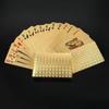 Gold Foil Playing Card Poker Game Plastic Magic Waterproof Deck Of Card Gift Collection Party Gambling Board Game Souvenir Water