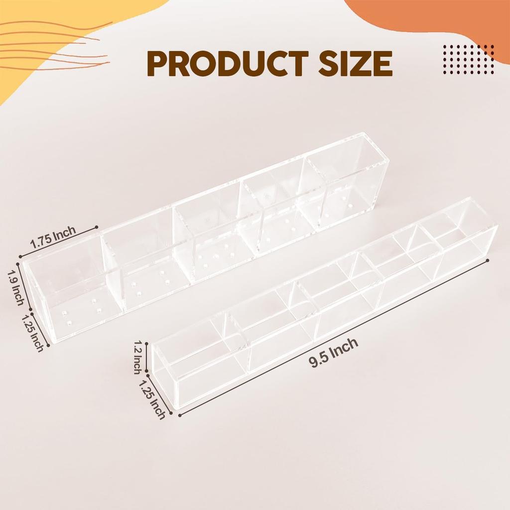 Clear Straw Holder for Cabinet Door, Acrylic Adhesive Straw Organizer for Saves Space Inside Cabinet Door & Kitchen Counters Storage
