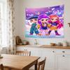 Dance Party Stars Decorative Wall-Hanging Tapestry, Home Ornament for Living Room,Dorm and Fan Parties,Multi-style,celebrities,cartoons,music,sports s