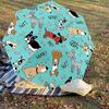 1PC Doggy Sit Umbrella-8-Rib Reinforced, Automatic Open, Lightweight & Durable, Cute Fashion Accessory for Outdoor-A1260