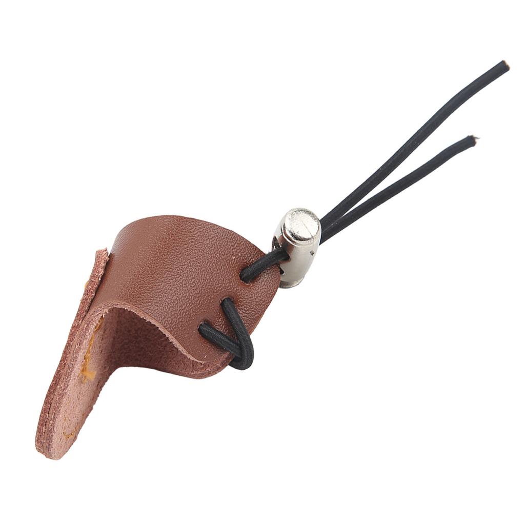 Archery Mongolian Finger Wrench Good Protection Lightweight Comfortable Archery Finger Guard for Recurve Bow Brown