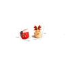 7pcs/Pack Cute Mini Children 's Christmas Ornaments Santa Claus Snowman Deer Hair Accessories Claws(random Style)