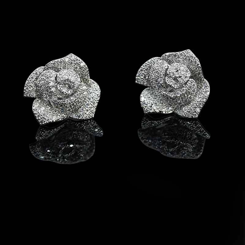 Trendy Women's Designers Light Luxury Rose Blossom Design Fashion Jewelry Daily Leisure Accessories Festival Gifts