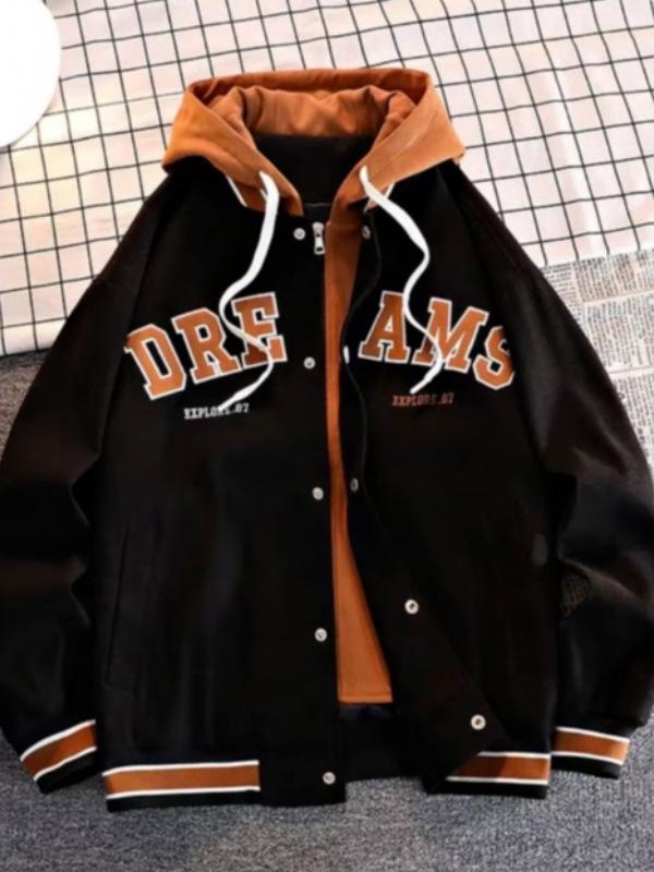 Trendy Japanese-Style Long-Sleeve Hooded Jacket for Men - Autumn/Winter All-Match Fashion