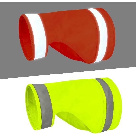 2 Pieces Dog Hunting Vest Reflective Safety Vest Adjustable,High Visibility Jacket Make Your Dog More Visible and Safety from Hunter (Fluorescent