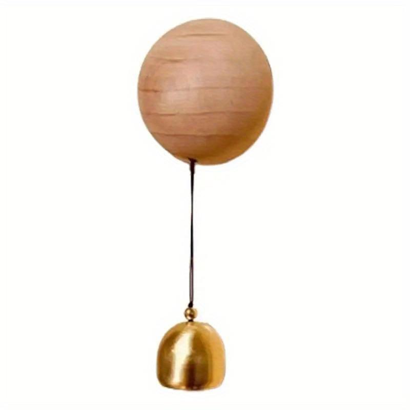 1 Stück attraktive Türklingel aus Holz und Messing Magnetische Montage für Hausgärten und gewerbliche Eingänge