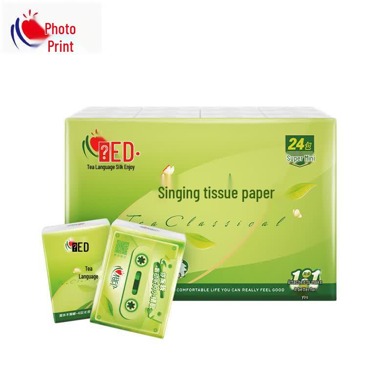 Heart Tea Language 4-Ply Pocket Tissues