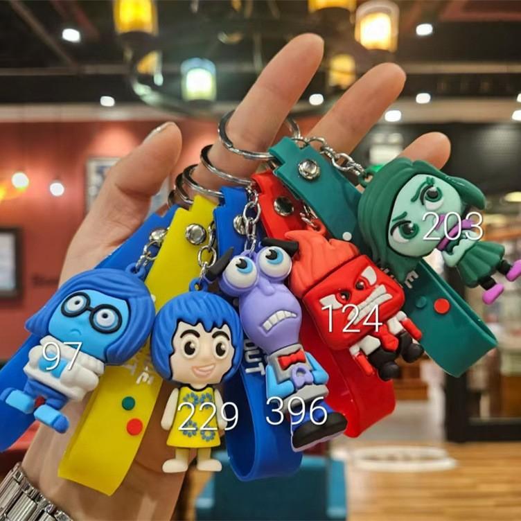 Internet-Berühmtheit Cartoon-Puppe Schlüsselanhänger Taschenanhänger Studentenanhänger Niedlicher PVC-Schlüsselanhänger Paar Auto Schmuck