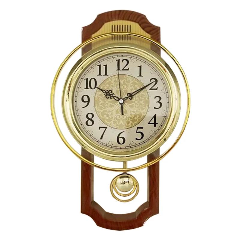 Vintage Large Swing Wall Clock Pendulum Clock Wall Decor Kitchen Living Room Decoration Shabby Chic Horloge Murale Quartz SC156