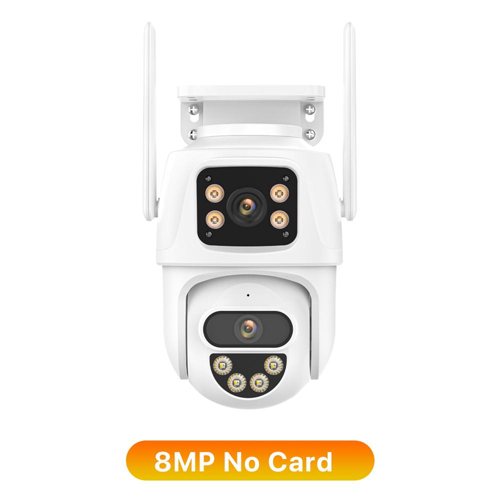 

12МП HD триекранна IP-камера з 8-кратним зумом, подвійним об єктивом 10МП/8МП, для зовнішнього спостереження PTZ, з автоматичним відстеженням, домашня безпека, CCTV icsee 8MP CAMERA
