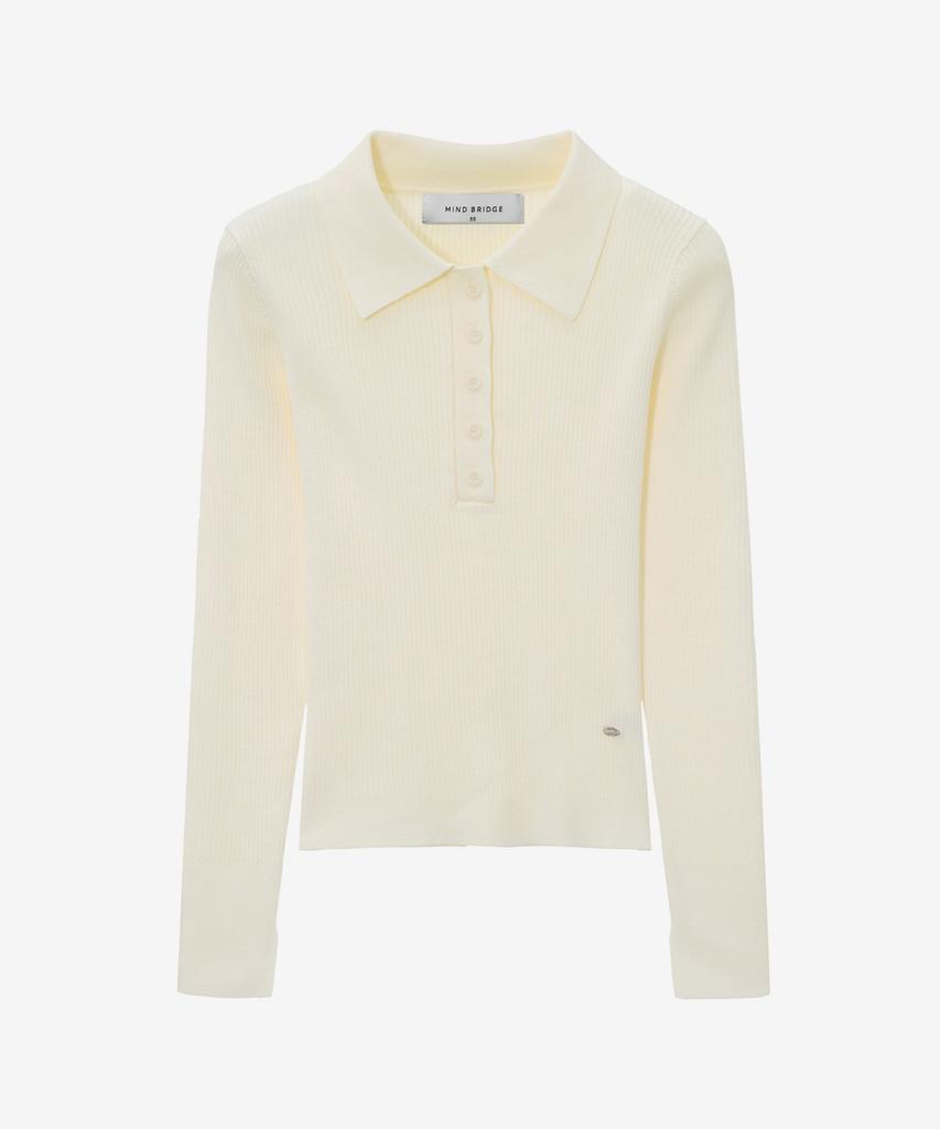 MIND BRIDGE WOMEN [On][W] Slim Fit Ribbed Collar Knit - 4 Colors