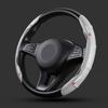 Car Steering Wheel Cover Carbon Fiber Sports Ultra-thin Non-slip Card Cover For Mitsubishi Lancer Ralliart 10 3 9 EX Outlander 3 ASX L200 Accessories
