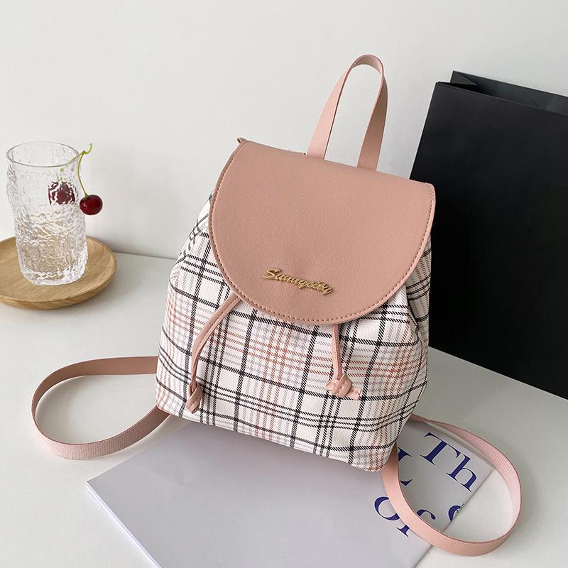 Korean Style Backpack For Women Bucket Bag School Bag For Middle School Students