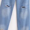 Kaslead New Women Clothes Western Style Hole Decoration Fashion High Waist Baggy Jeans 8727010