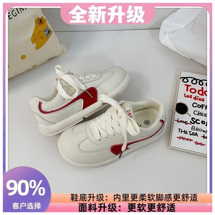 New niche design thick baseplate shoes women's fashion trend student versatile leisure sports little white shoes