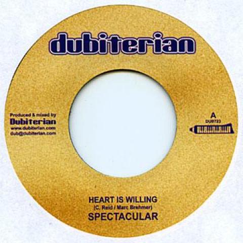 

7inch Record SPECTACULAR / RAS MAC BEAN - Heart Is Willing / Trodding DUB723 Dubiterian 2012 Europe Reggae, Ska & Dub