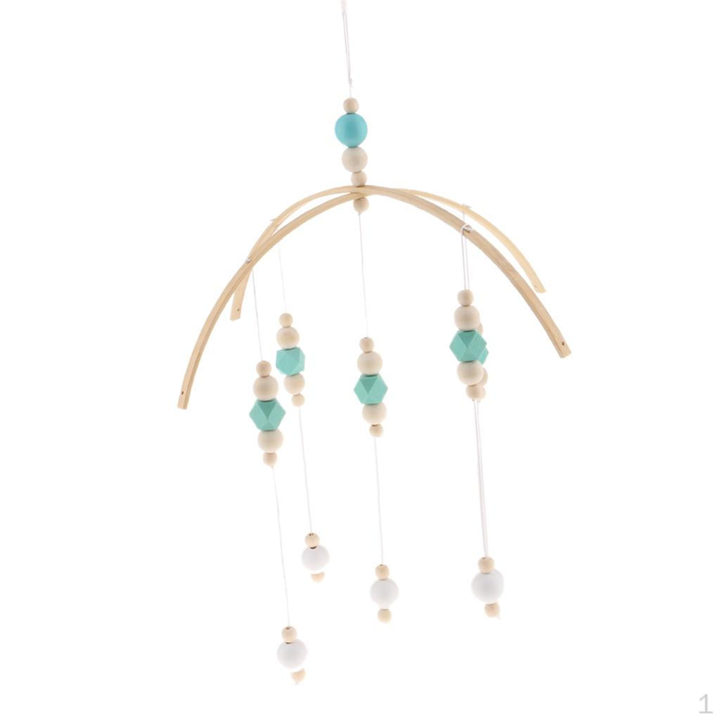 Baby Kids Crib Mobile Bed Bell Toys Wooden Wind Chimes Hanging Room Decor