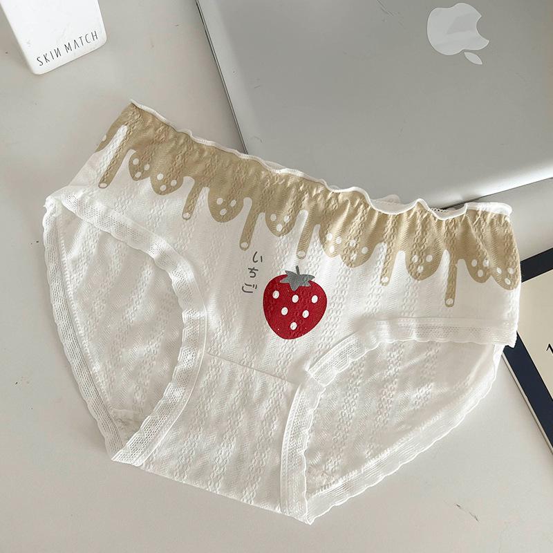 Trendy Antibacteriële Katoenen Slipjes voor Dames - Schattig, Ademend, Meisjesachtig Stijl