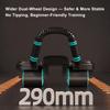 Automatic Rebound Ab Wheel with Elbow Support & 4-Wheel Stability – Includes Timer