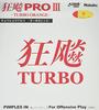 Goma de Tenis de Mesa Nittaku Kyohyo Pro 3 Turbo Naranja, Dorso Blando, Pegajosa, Roja, Gruesa, NR-8721 (Girar)