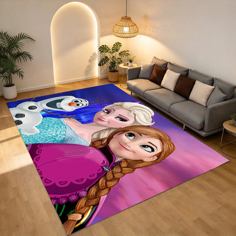 Frozen Friends Carpet Rug for Bedroom Living Room Home Sofa Decoration,Office Home Decor Game Large Decor Floor Mat