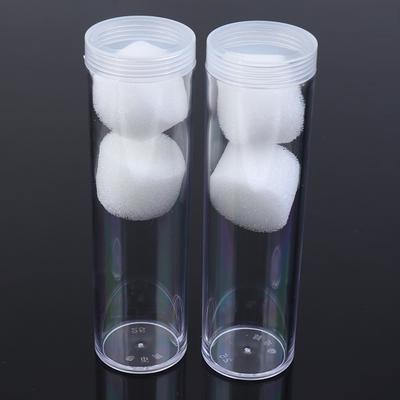 2 Pcs 25Mm Round Clear Plastic Coin Fits Quarter Dollar Storage Tubes Screw Home