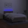 Maison Exclusive - Sommier à lattes de lit avec matelas LED Taupe 120x200 cm Tissu