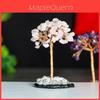 Natural Quartz Crystal Money Tree With Led Light For Office Desk Decor Gift For Friends