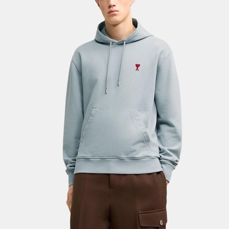 Ami Paris Ami De Coeur Drawstring Hoodie USW235730-4012
