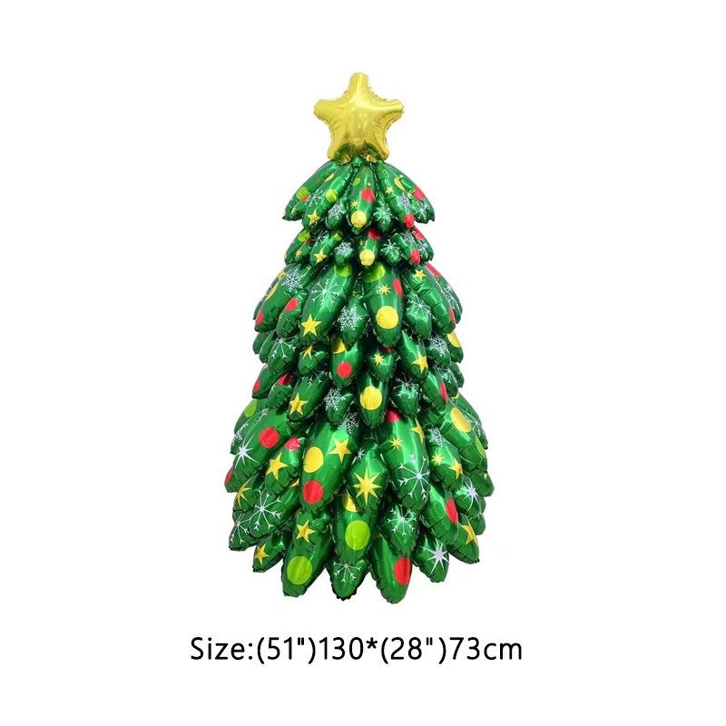 3D DIY Christmas Tree Aluminum Foil Balloon Splicing Christmas Tree Balloon Christmas Decoration Christmas 2026 Supplies