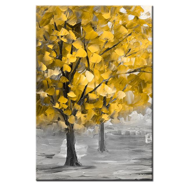 

Абстрактное искусство настенный постер с золотым листом дерева, холст, картина, скандинавское растение, принт, настенная роспись, домашний декор, настенная живопись для гостиной, фотографии 50x70cm