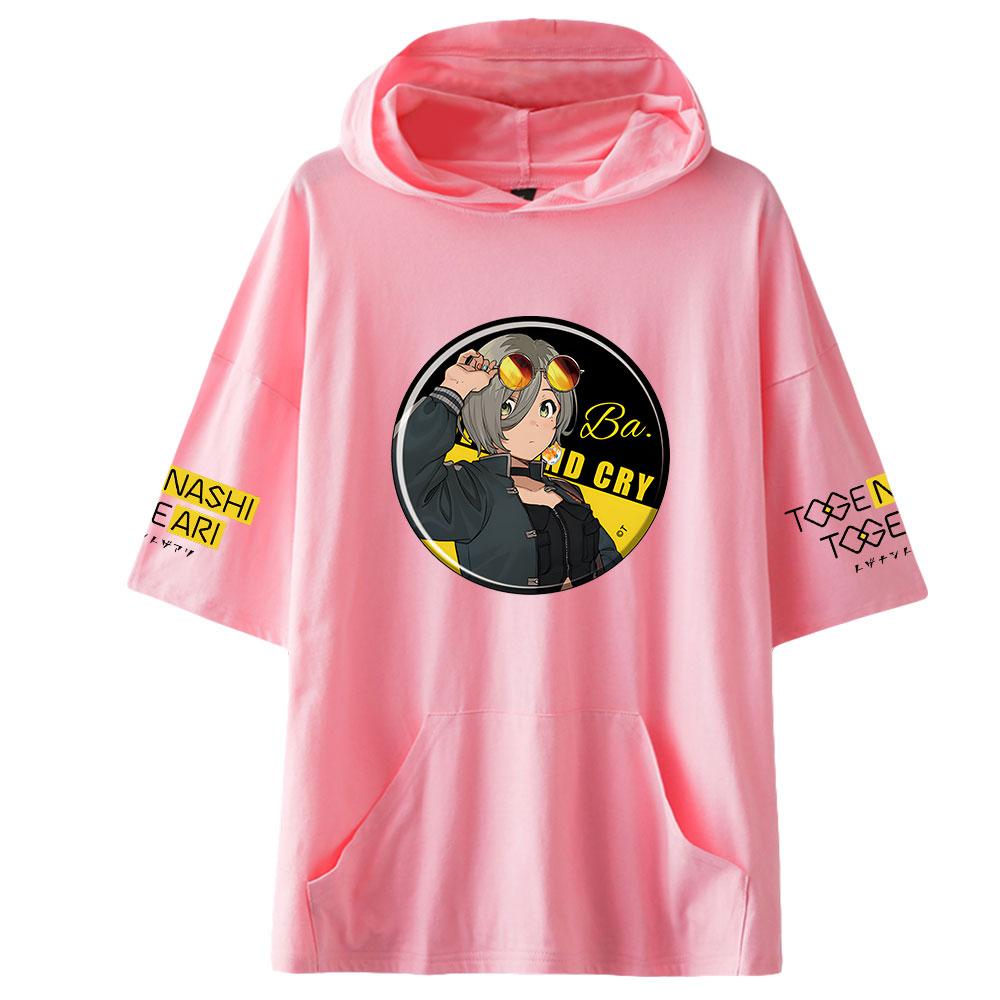 

Высококачественная летняя мужская футболка с капюшоном GIRLS BAND CRY, уличная одежда, футболки с короткими рукавами, молодежная спортивная футболка свободного кроя для активного отдыха XXS розовый