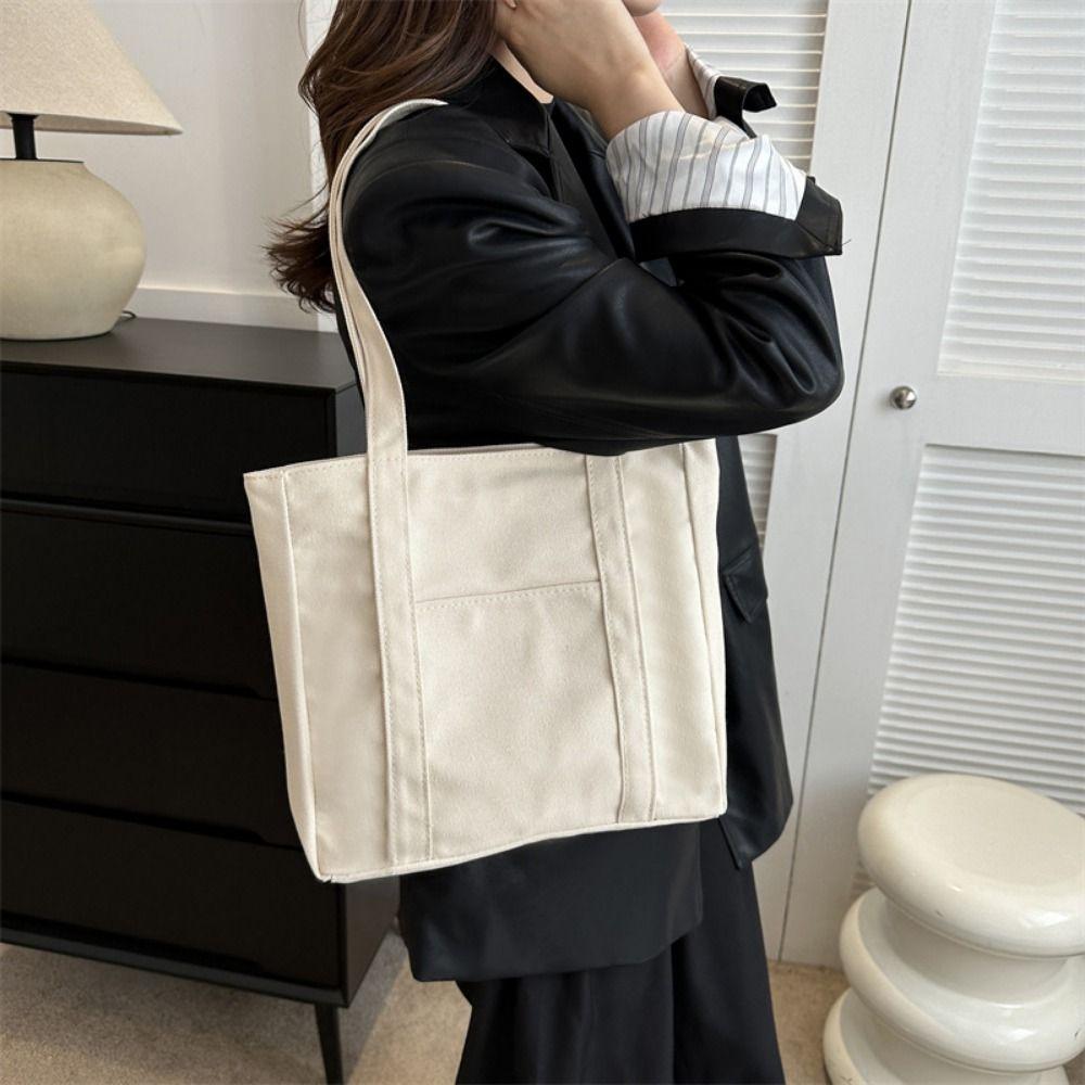 Comfortable Handle Hand-held Tote Bag Portable Single-shoulder Bag  College