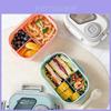 Microwave Safe Plastic Bento Box With Divider For Adults And Office Lunches