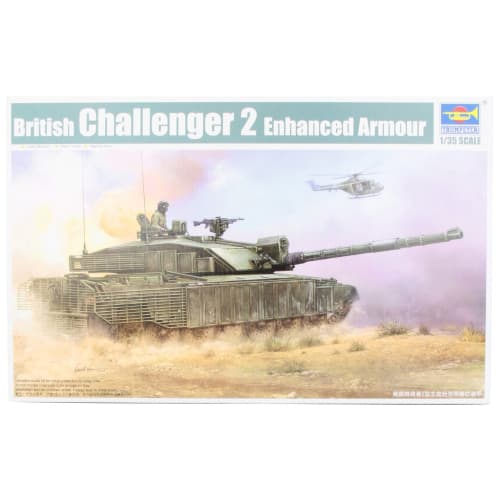 Trumpeter 1/35 British Army Challenger II/Anti-Heat Fence Plastic Model