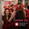 Sweet Headdress Valentine's Day Hair Hoop LOVE Sequins Red Heart Headband Red 22CM Shining Heart Hairband Men/Women