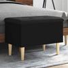 VidaXL Storage Bench, Chest with Lid, Shoe Bench with Seat, Living Room Stool, Modern, Black 62x42x46 Cm 835069