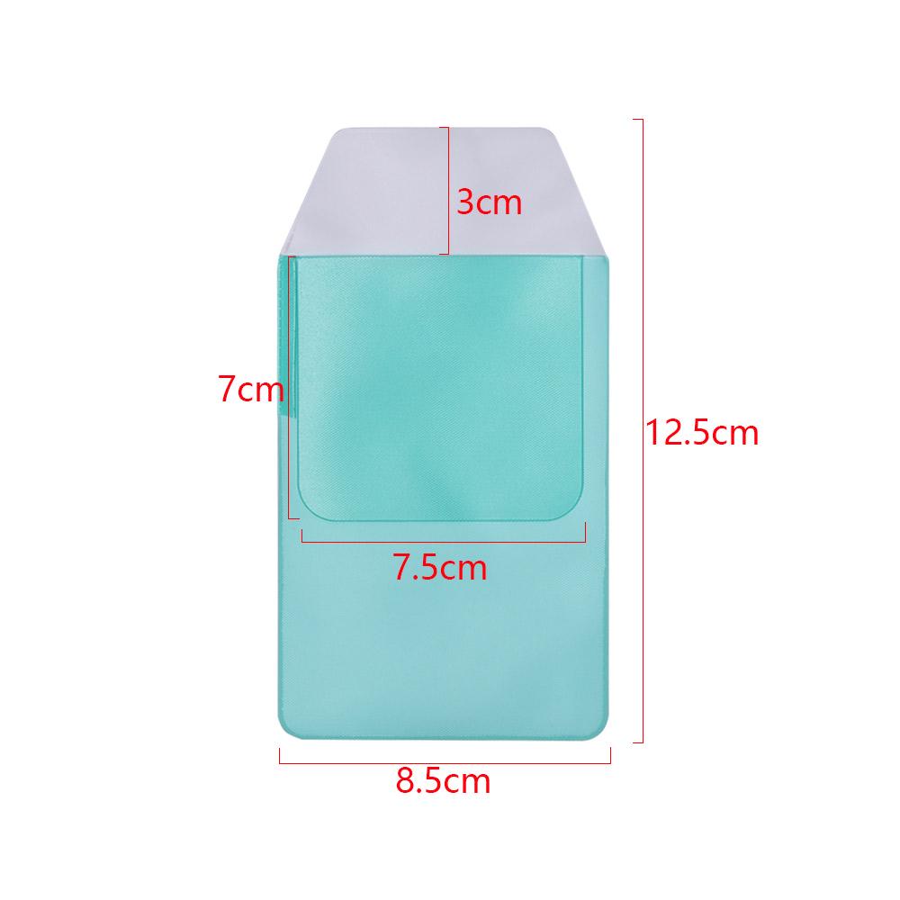 1Pc Candy Color PVC Card Bag Portable Pocket Protector Leak-Proof Pen Pouch Pencil Case Office School Doctors Nurses Supplies
