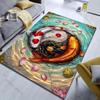 1PC Koi Yin-Yang Design Carpet for Living Room Bedroom Sofa Home Decor Rus Non-slip Floor Mat Luxury Gift