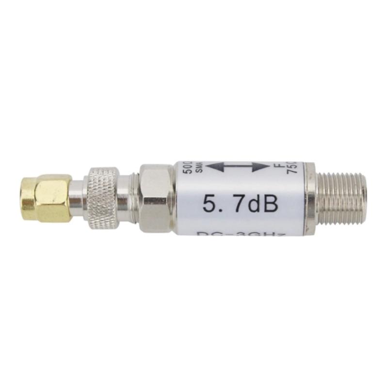 

High Frequency Impedance Converter 0 to 3GHz Impedance Adapter SMA Female to F Male Connector Uprgades for Radio Repair 1