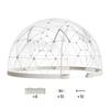 VEVOR Cupola Igloo da Giardino, 3,6 x 2,2 m Tenda a Bolla Trasparente da Esterno per 4-7 Persone, Serra Geodetica a Cupola Resistente alle Intemperie con Finestra